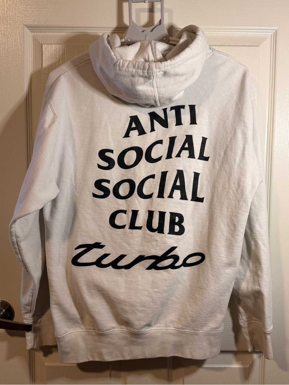 Anti Social Social Club White Hoodie  Black Porsche 911 Turbo x NEIGHBORHOOD